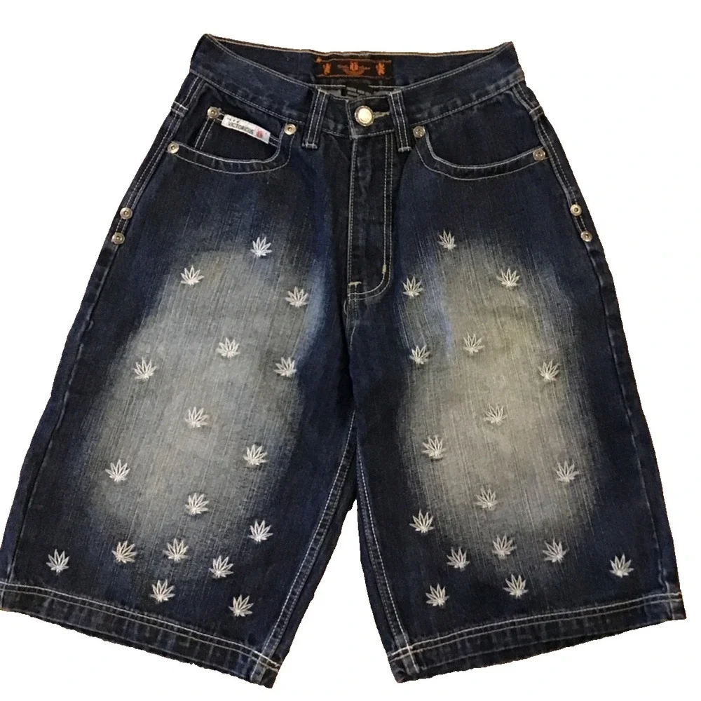 Victorious Urban Couture Jean Denim Shorts Mens Sz 30 Big Mary Jane 90s Y2K